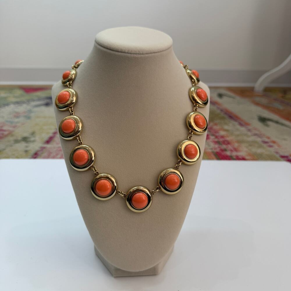 Ann Taylor Orange Statement Necklace